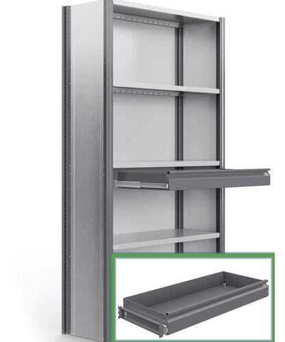 Eab hyllställ med utdragslåda