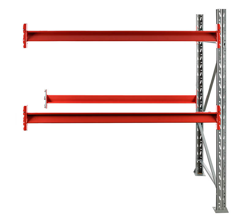 Pallställ följesektion röda bärbalk