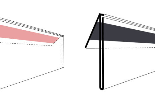 EXV & EXVB | Vinklad, skyddad överkant