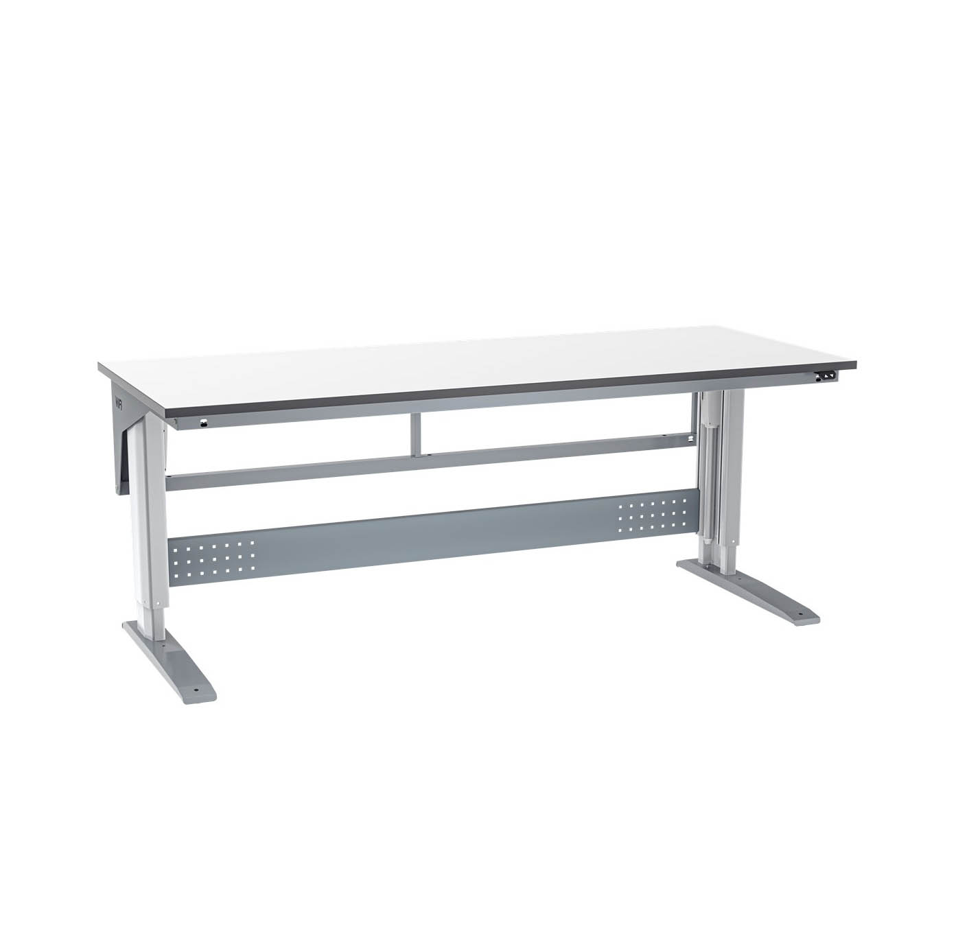 Arbetsbord W300 Elektriskt 2000x800 mm Grå Laminat